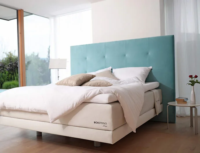 Boxspring postelje Lux model- masivne postelje po meri za dovršeno spanje. Maremico spalni center - ergonomska ležišča.