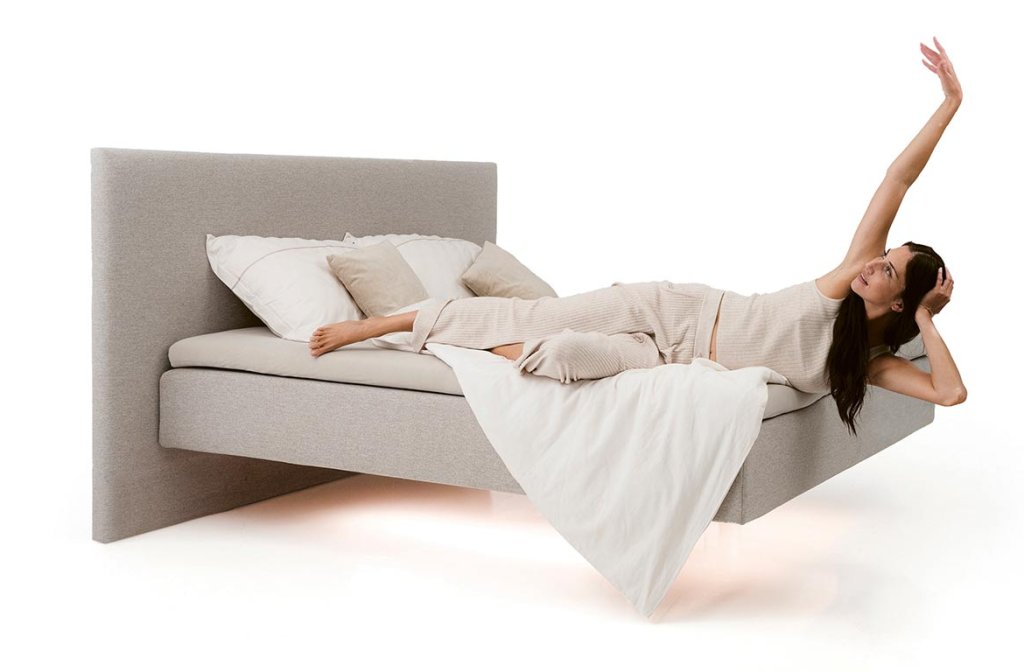 lebdeča postelja Boxspring Fly