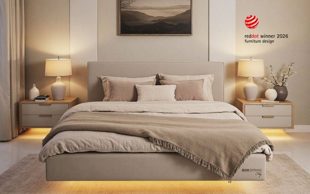 lebdeča postelja BoxSpring - Spalni center Maremico