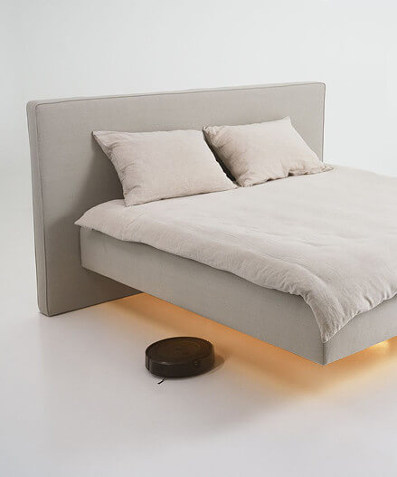 Lebdeča postelja BoxSpring Fly RedDot