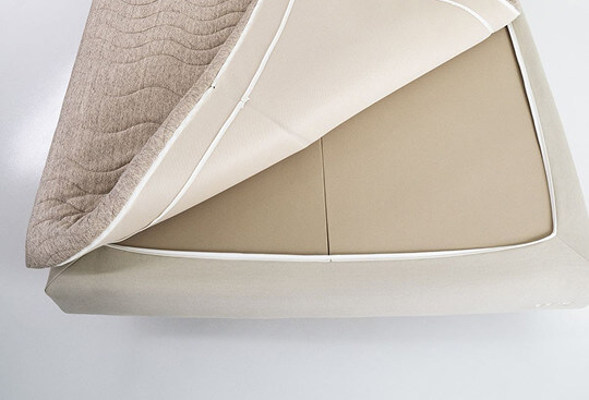 Lebdeča postelja BoxSpring Fly RedDot